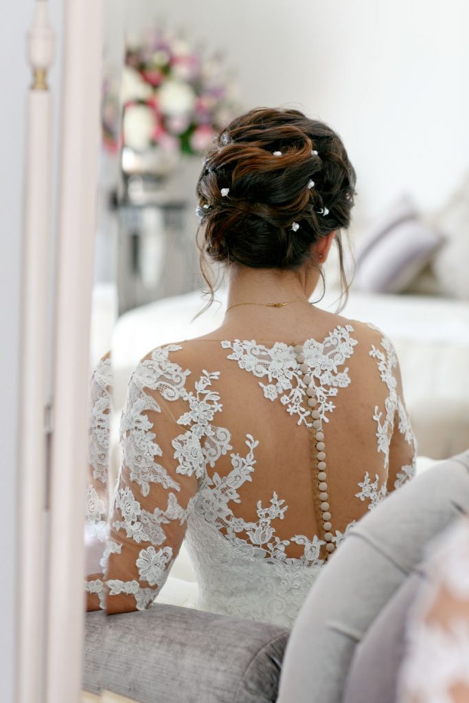 Wedding dress finer details at the Fourseasons Hotel The Westcliff Hotel Johannesburg