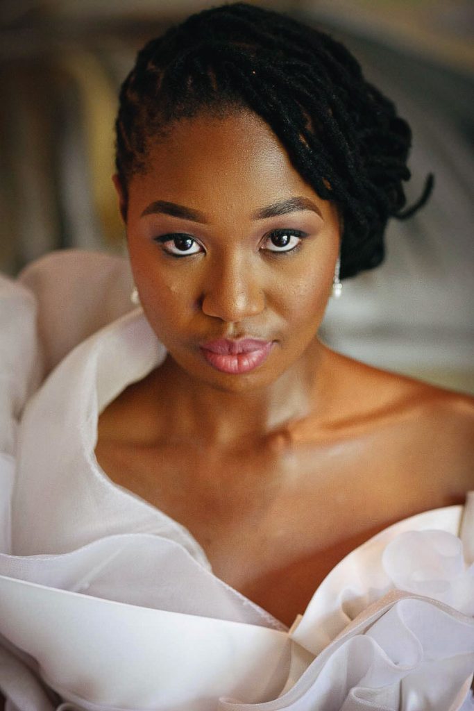 African bridesmaids portrait at Red Ivory Lodge