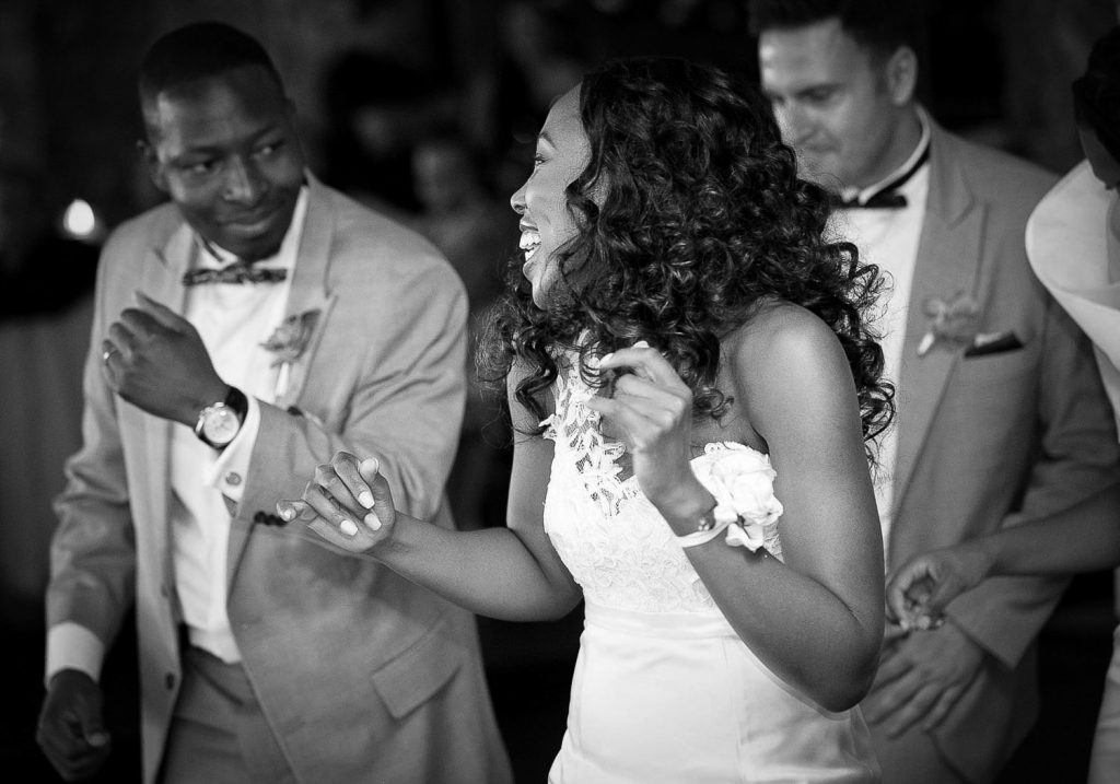 wedding guests dancing at Red Ivory Lodge