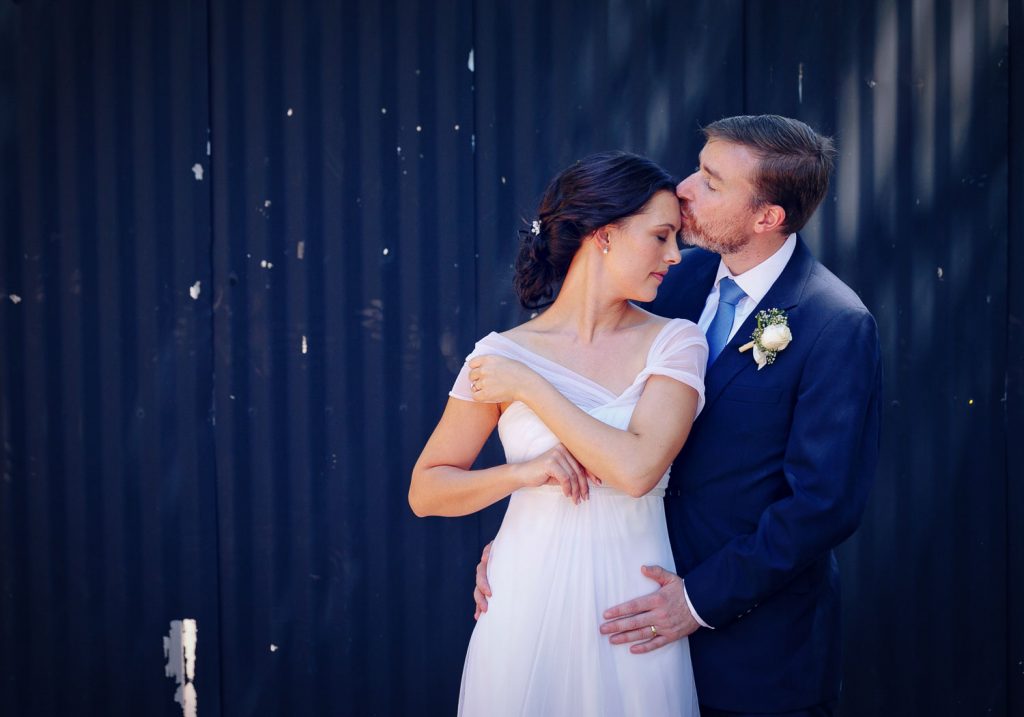 Bride putting on her wedding shoes in Johannesburg