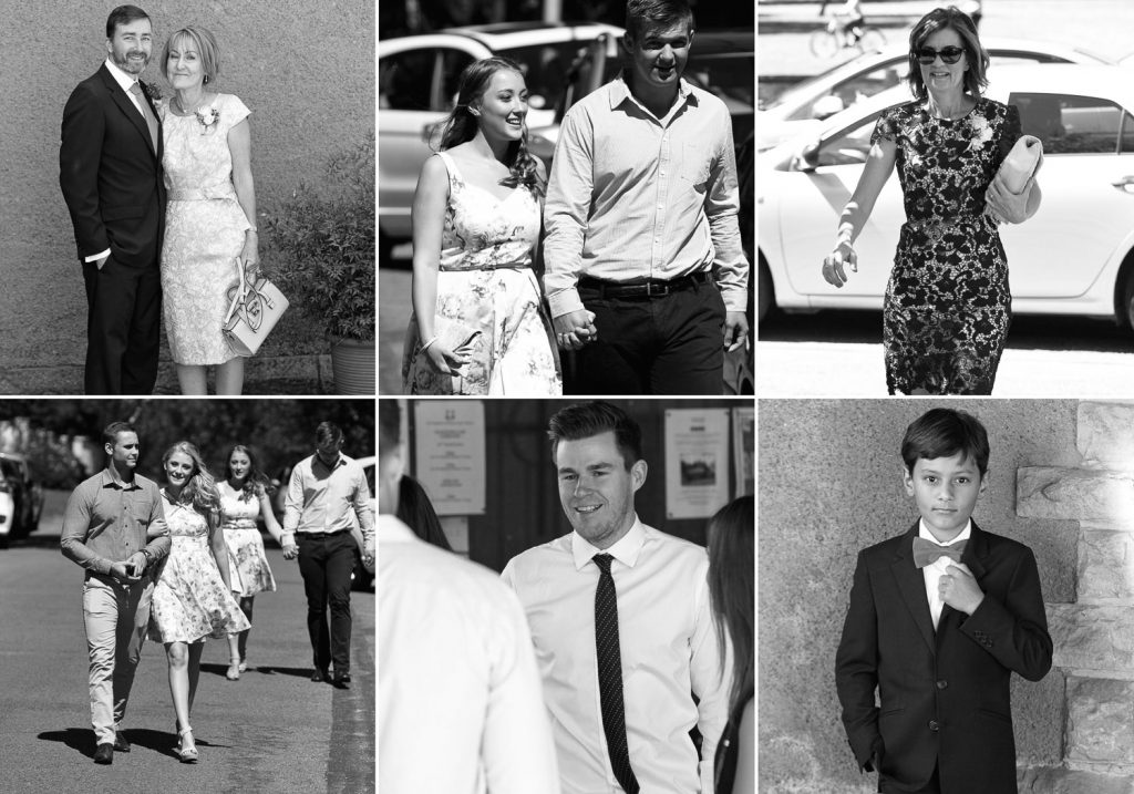 Saint Columba's Presbyterian Church in Parkview wedding guests walking into Church