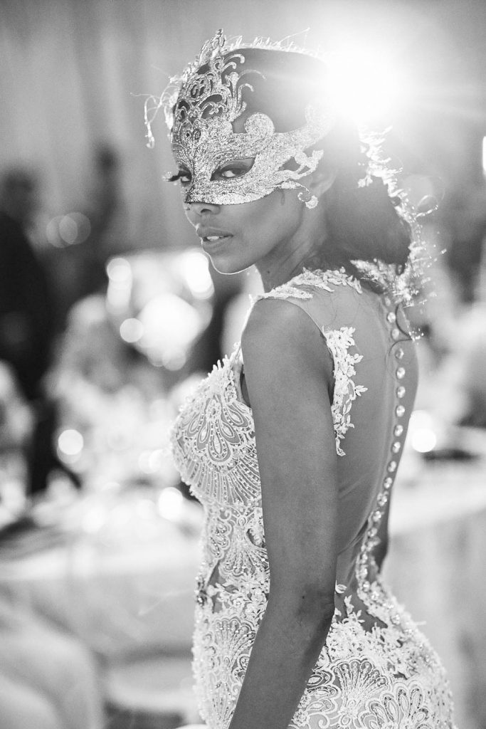 African wedding bride posing at Thaba ya Batswana wedding venue