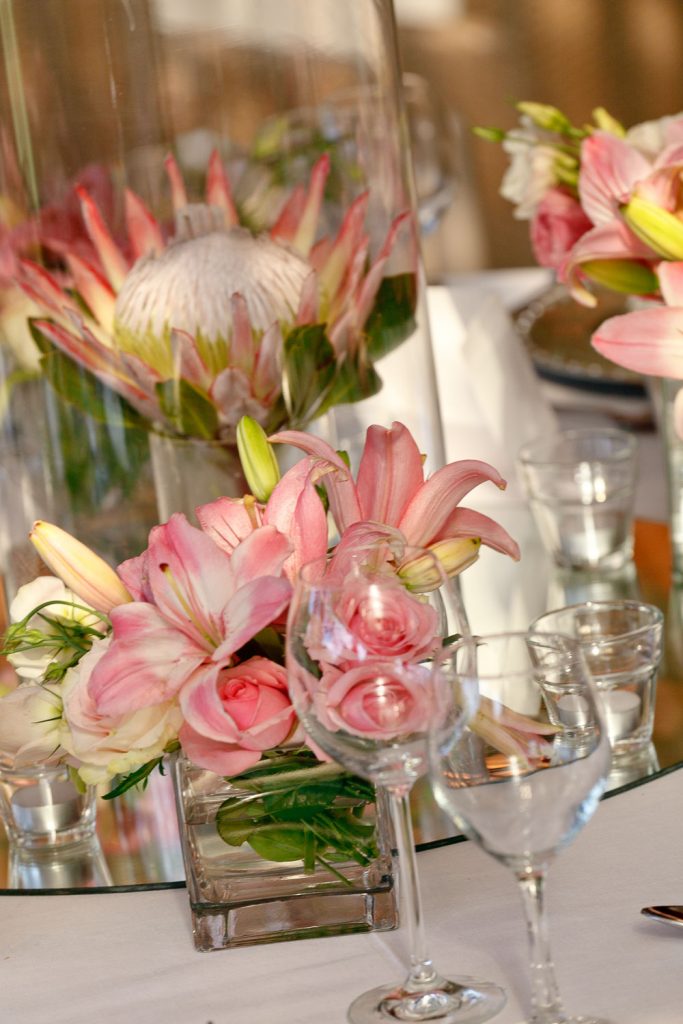 pink flowers at  Longmeadow Farm Fourways