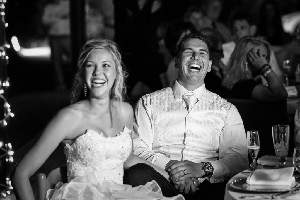 wedding couple laughing at Longmeadow Farm Fourways