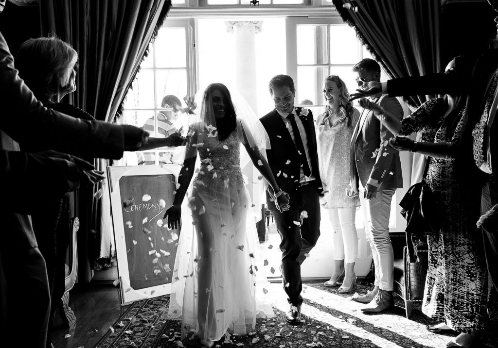 a wedding couple celebrating at the Munro Boutique Hotel in Johannesburg