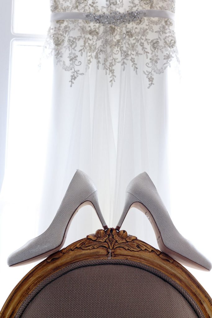 wedding shoes at the Munro Boutique Hotel in Johannesburg