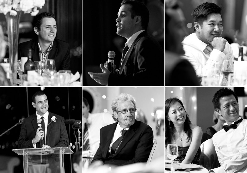 black and white photographs of the wedding guests at Emoyeni wedding & conference venue Parktown