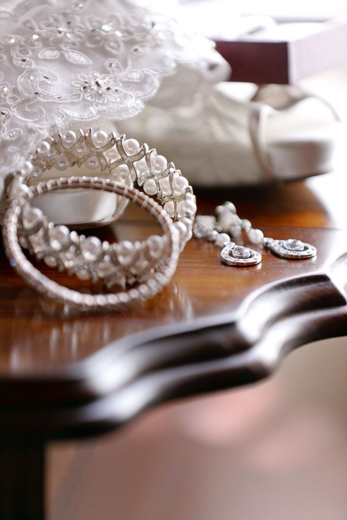 bridal details at an African Wedding