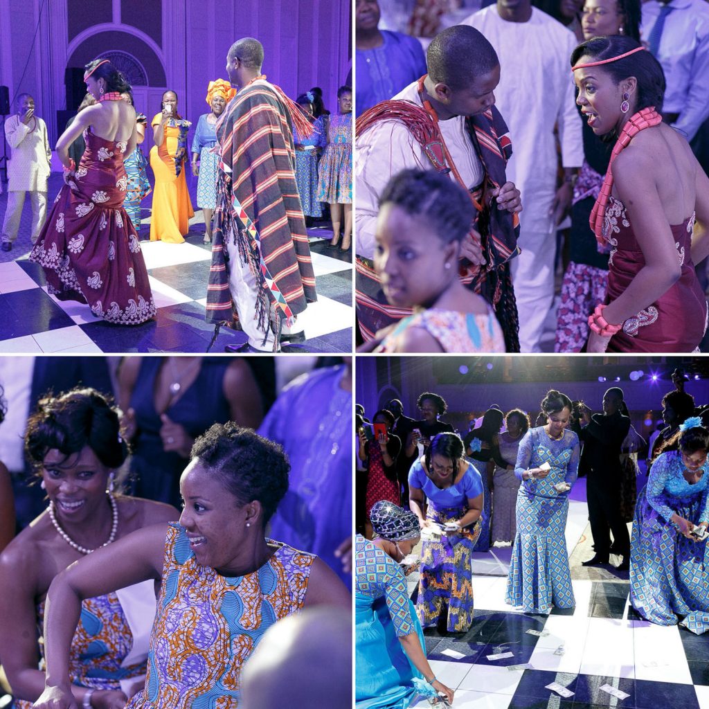 wedding guests sitting at the reception tables in Gabarone Botswana