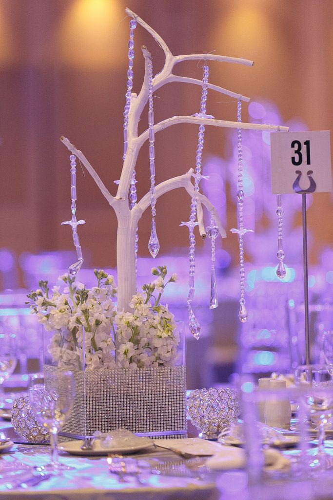 wedding decorations at a hotel in Gabarone Botswana