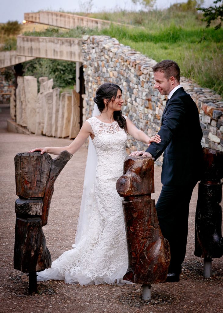Weddings at Forum Homini Jewish couple smiling at one another