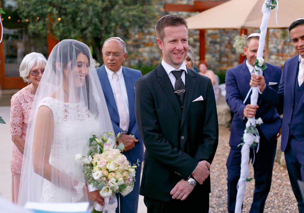 Jewish couple at the wedding Chuppa in Johannesburg