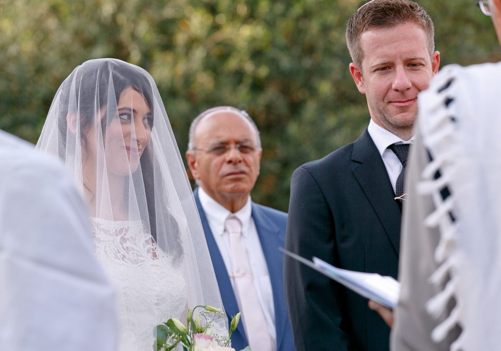 Jewish man at the wedding chuppah