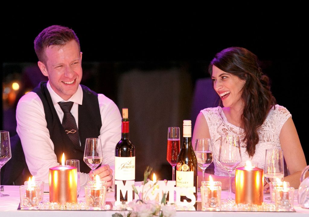 Wedding couple celebrating at Forum Homini