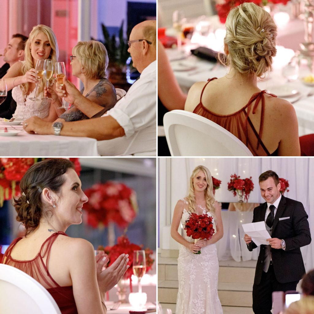 wedding guests celebrating at 12 Apostles Hotel