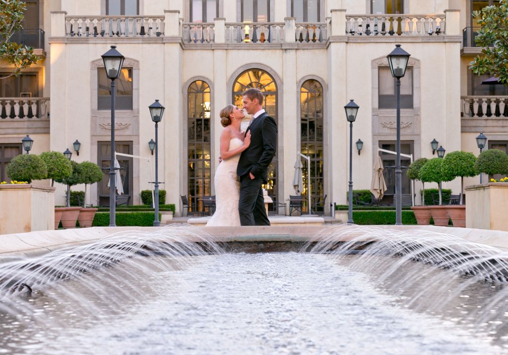 bride and groom kissing at Bride and groom dancing at The Palazzo Hotel Montecasino in Fourways Johannesburg