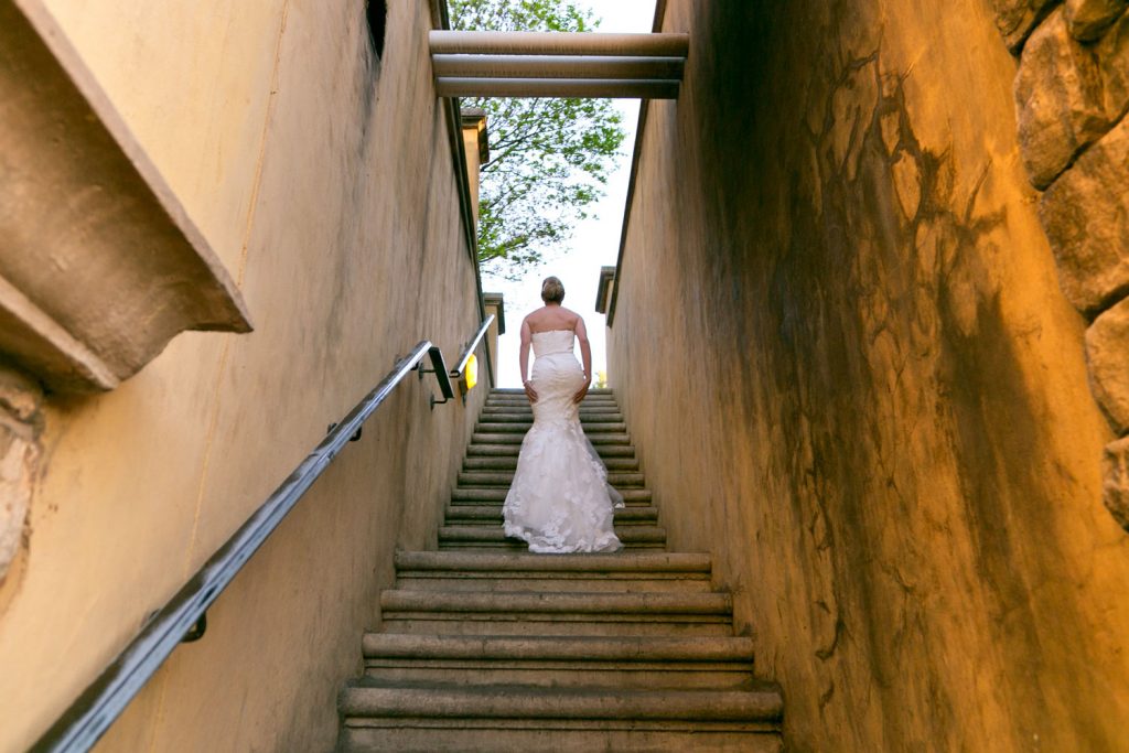 Johannesburg bride walking up the stars at Bride and groom dancing at The Palazzo Hotel Montecasino in Fourways Johannesburg