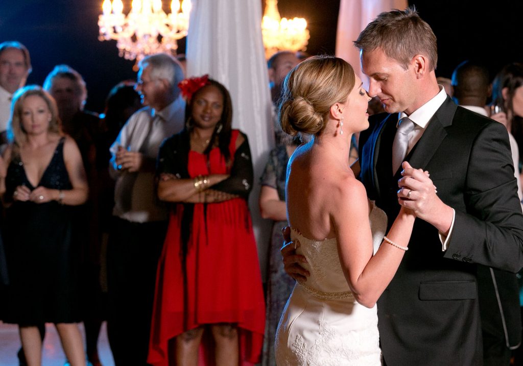 Bride and groom dancing at The Palazzo Hotel Montecasino in Fourways Johannesburg