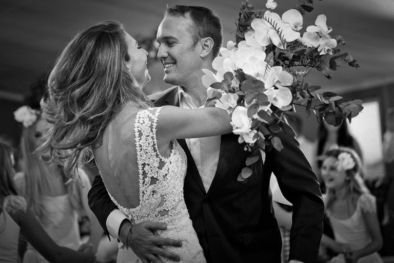 Black and white dancing image of the bride and groom at Green Leaves Country Lodge at Hartbeespoort