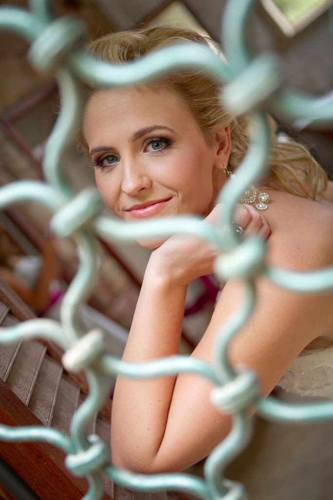 Shepstone Gardens wedding Photographer photographing the bride