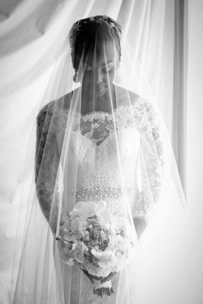 Summer Place Hyde Park Sandton bride under her wedding veil