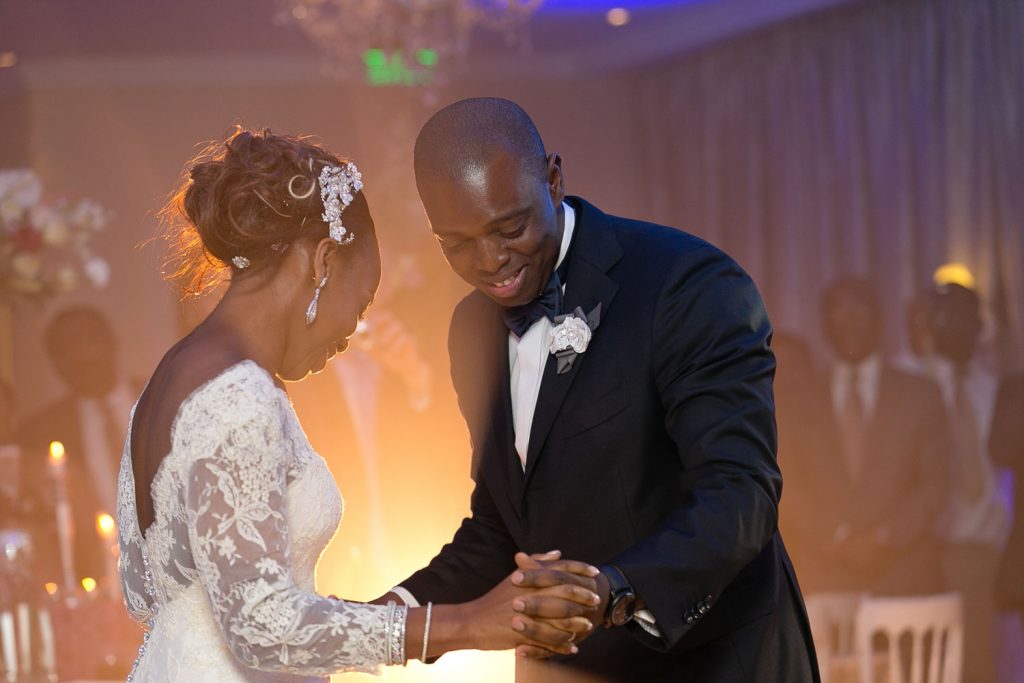 first dance of thewedding couple at a Johannesburg wedding venue