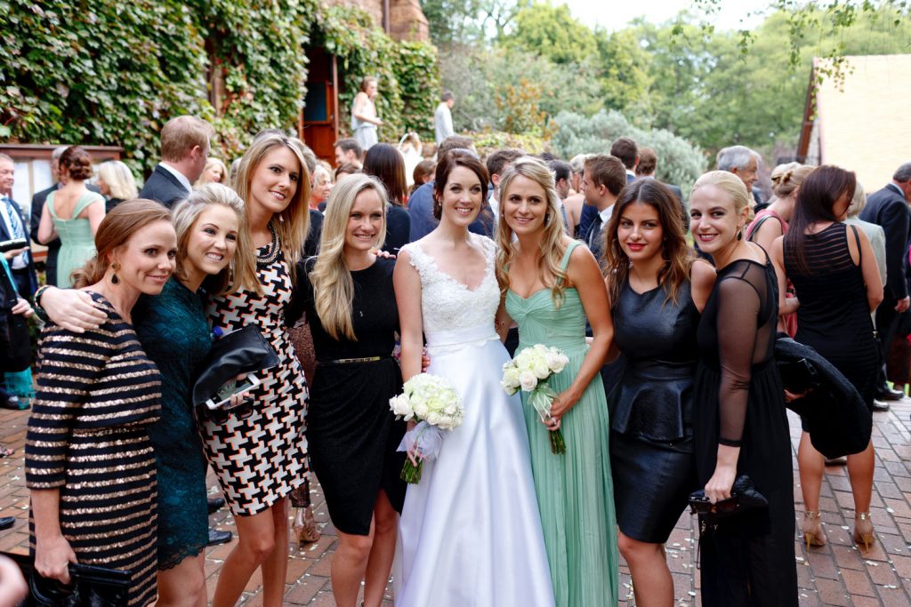 wedding group photograph at St George's Anglican Church in Parktown Johannesburg