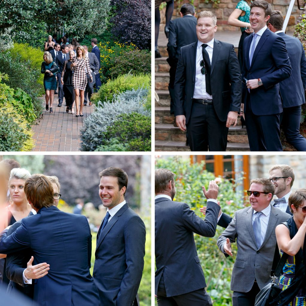 wedding guests at St George's Anglican Church