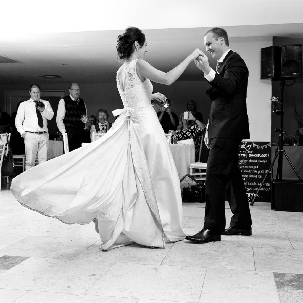 black and white dancing images at Emoyeni Wedding Venue
