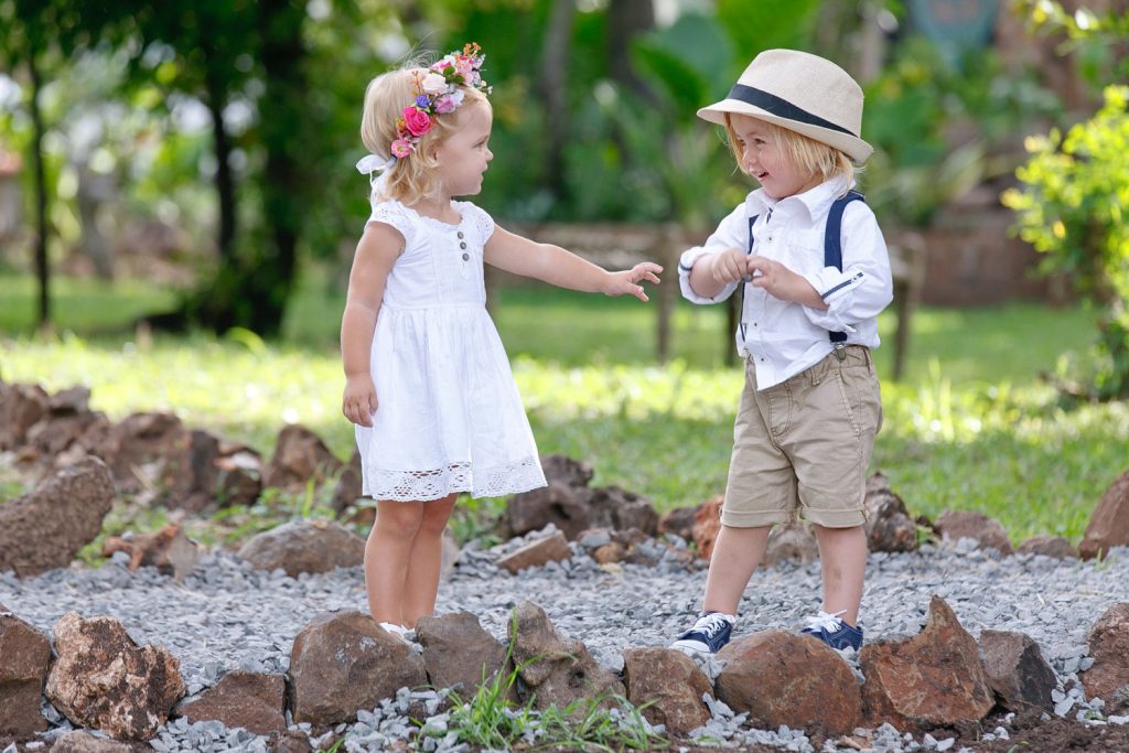 children playing on the banks of the Zambezi River in Zimbabwe Victoria Falls