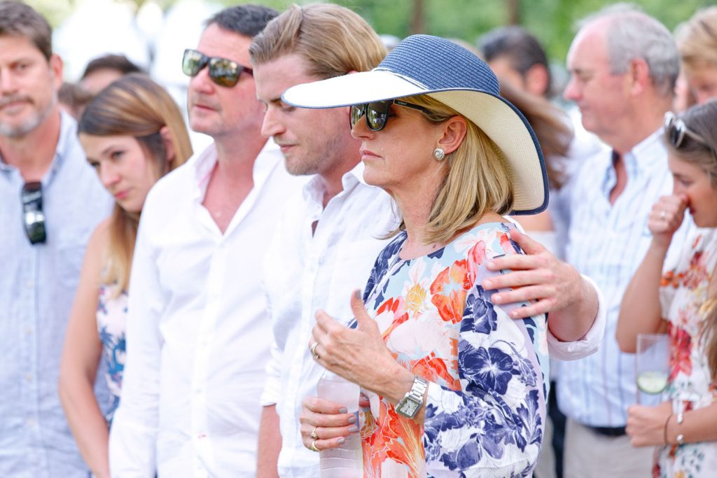 last wearing a blue hat in a floral dress at Zambezi House Victoria Falls Zimbabwe