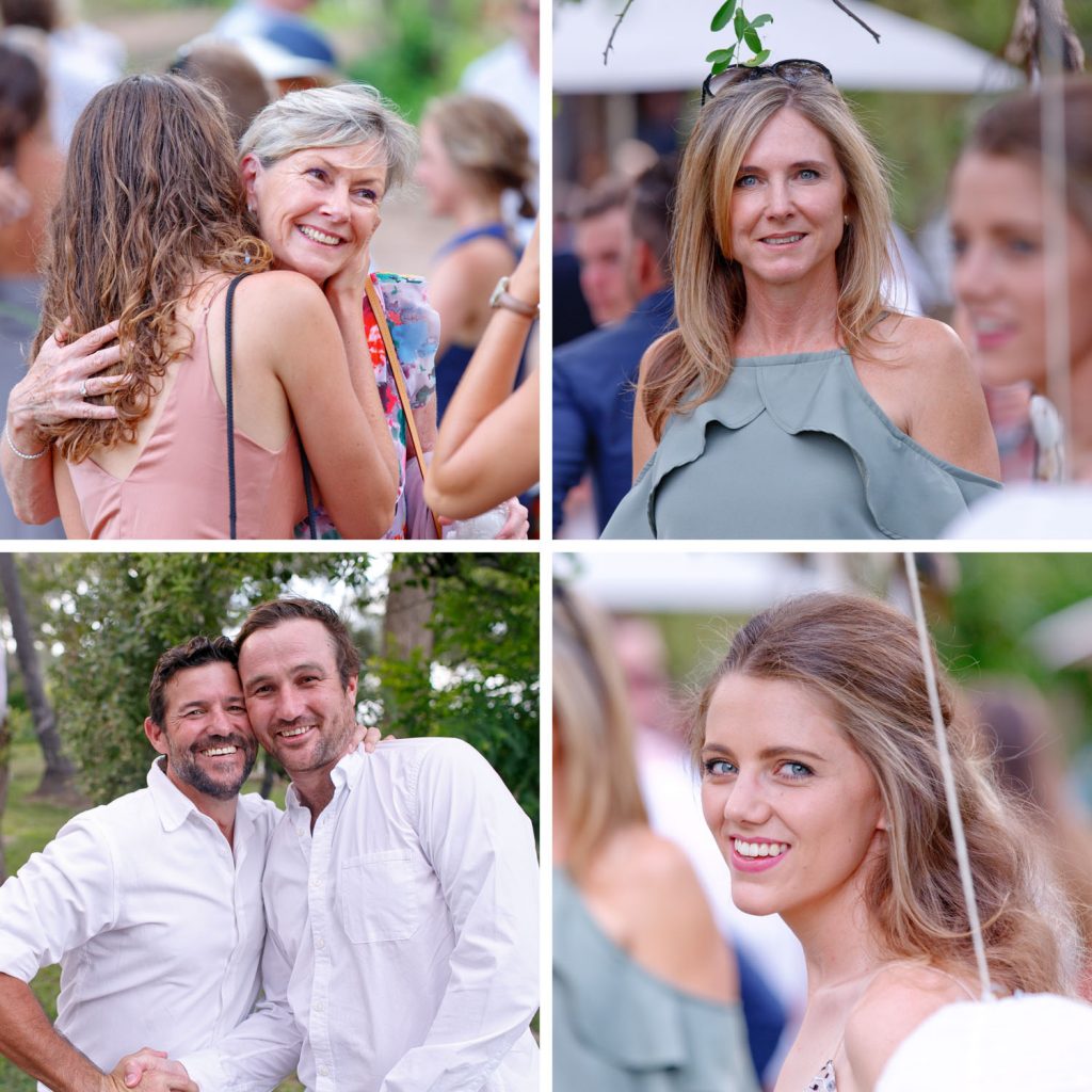 pretty wedding guests at Zambezi House