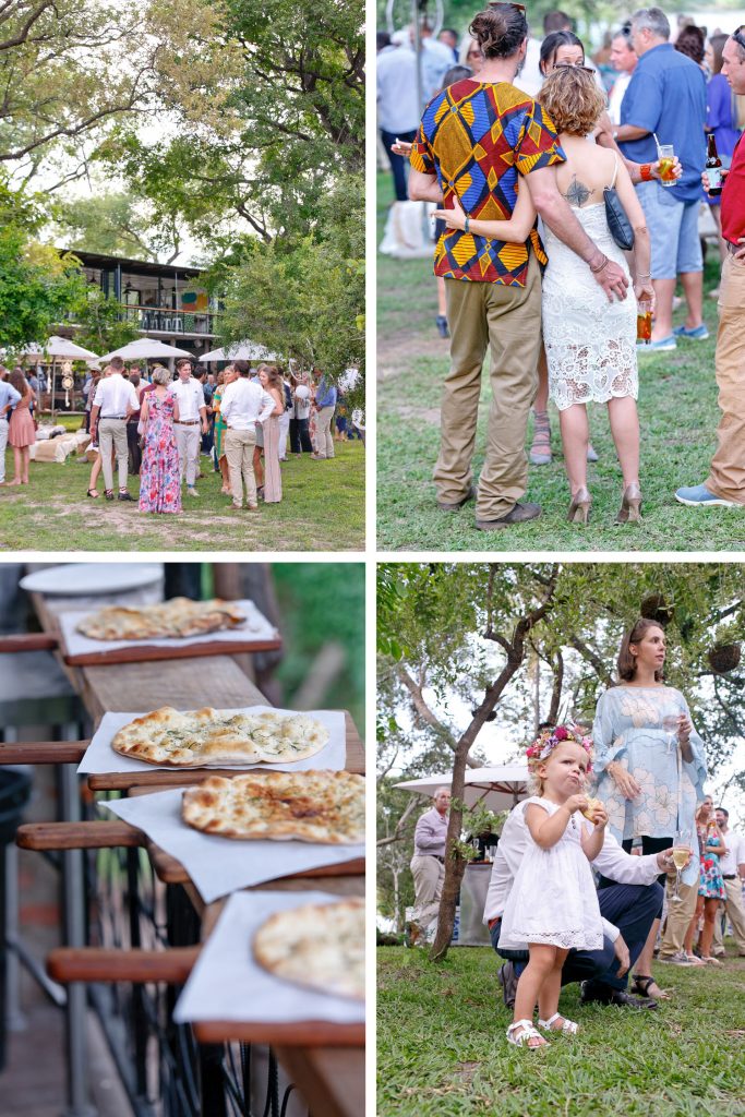 Wedding guests at Zambezi House Victoria Falls Zimbabwe