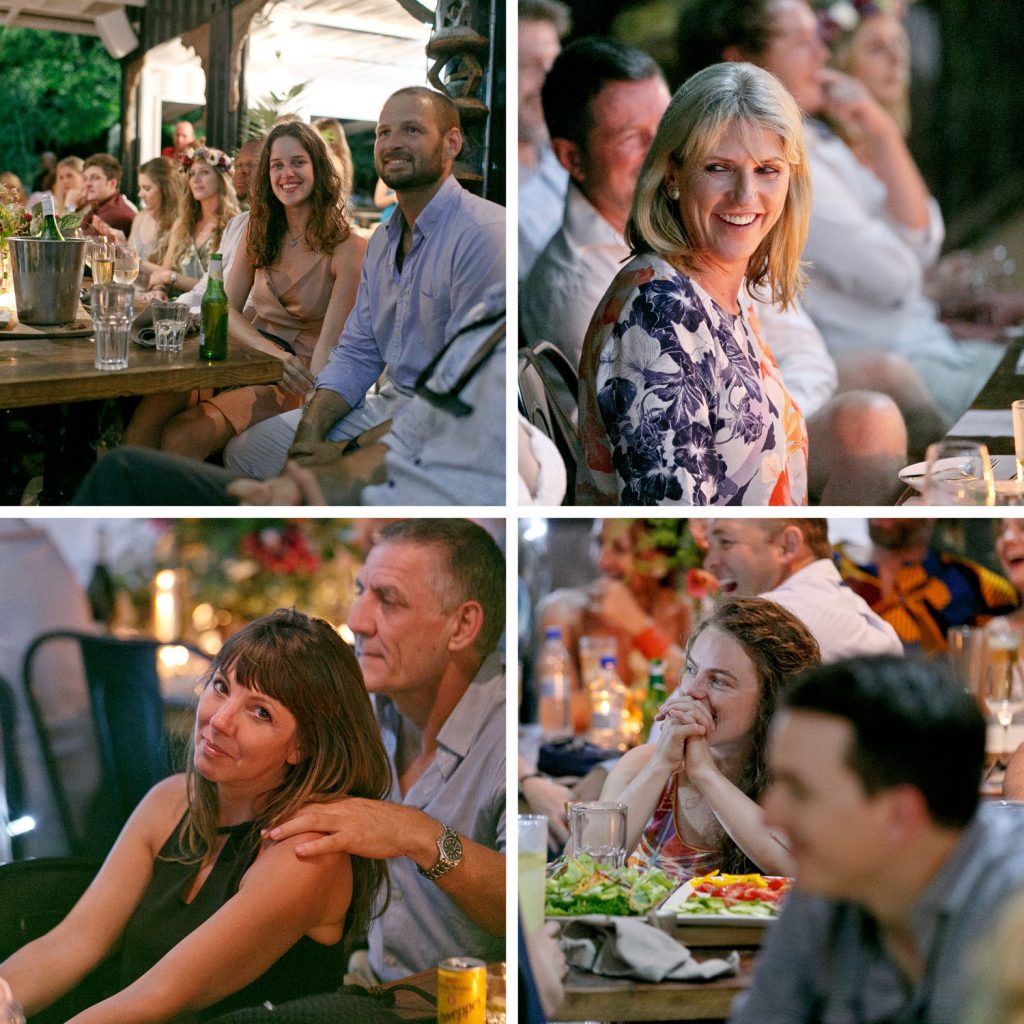 Wedding guests at Zambezi House Victoria Falls Zimbabwe
