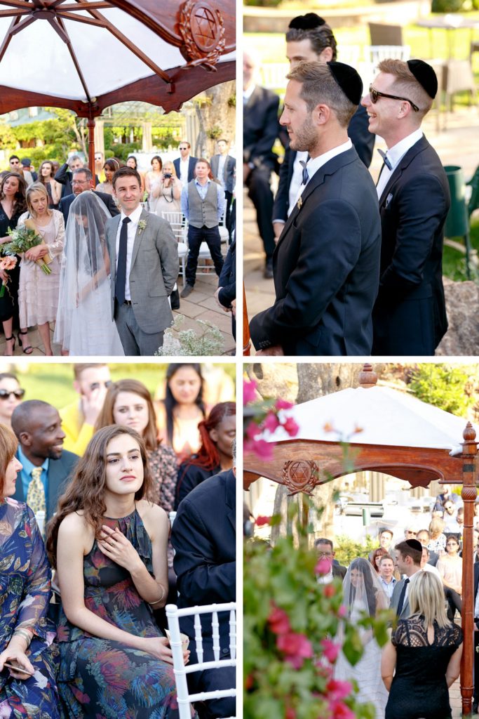 Jewish weddings guest at the Chuppah Shepstone gardens