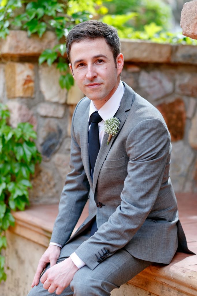 Jewish groom at Shepstone Gardens