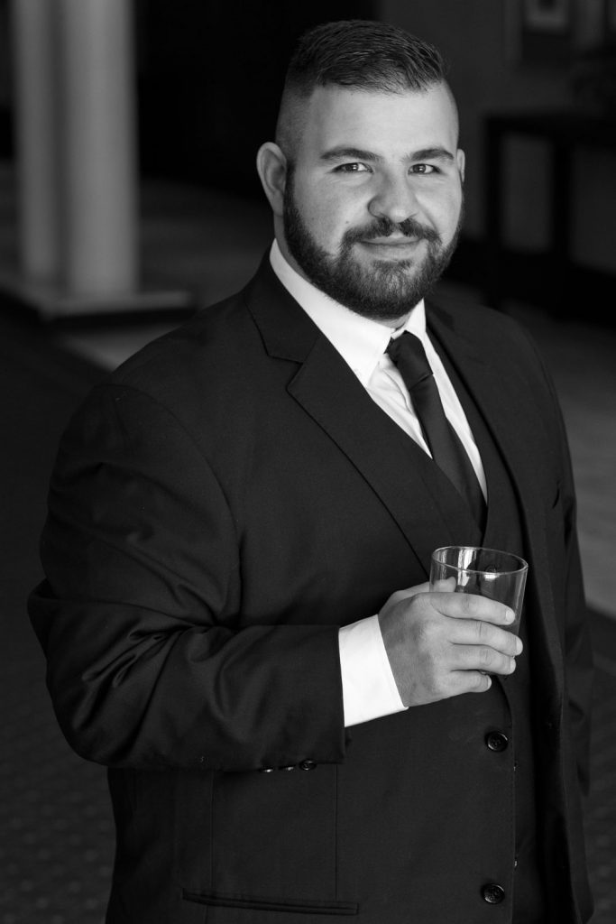 Groom portrait at The Wanderers Hotel in Johannesburg