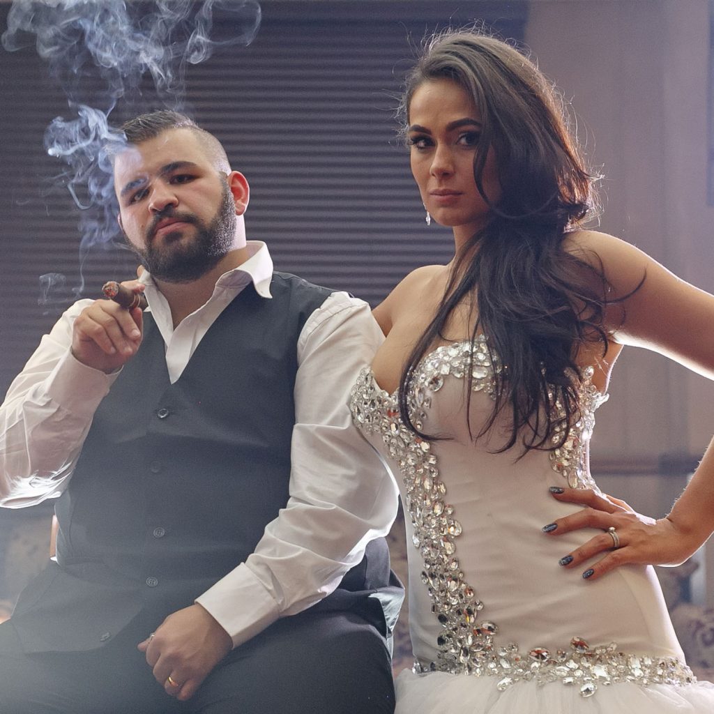 Groom smoking a cigar at the Wanderers Club in Johannesburg