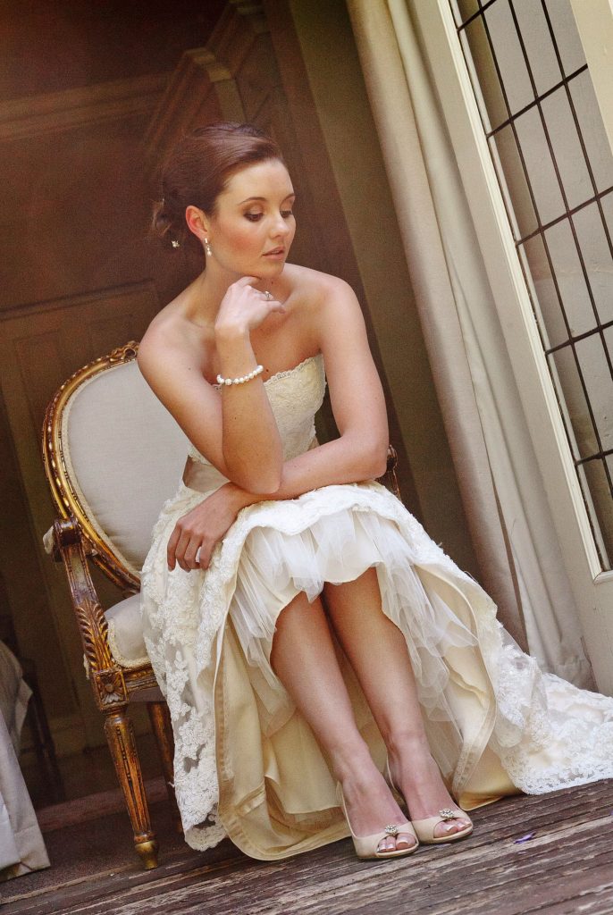 pretty bride at Morrells Boutique Estate
