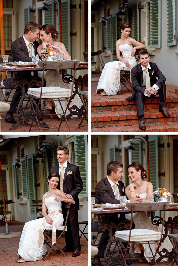 Wedding couple at Morrells Boutique Estate