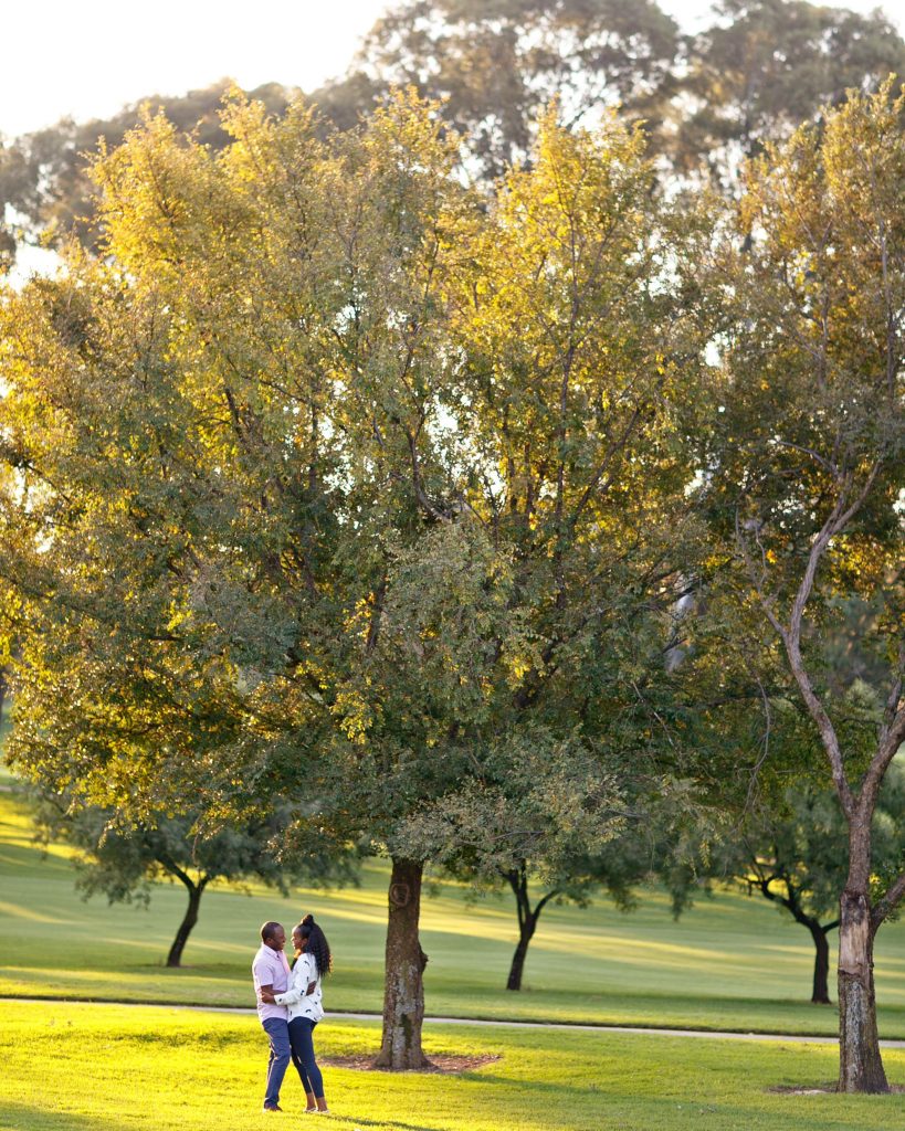 Engagement photographs Johannesburg Golf Club