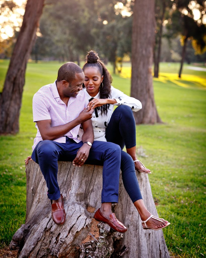 Engagement photographs Johannesburg Golf Club