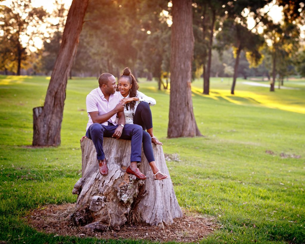 Engagement photographs Johannesburg Golf Club