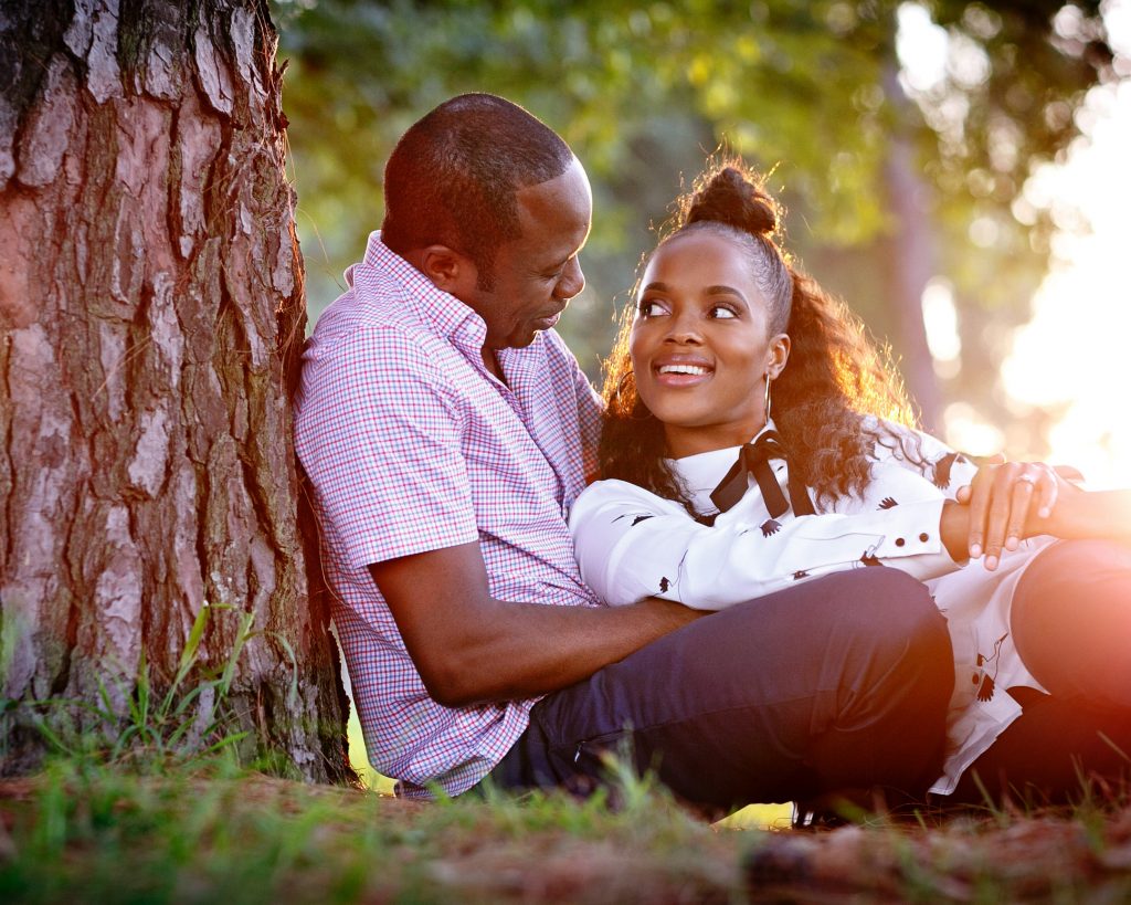 Engagement photographs at Houghton Golf Club Johannesburg
