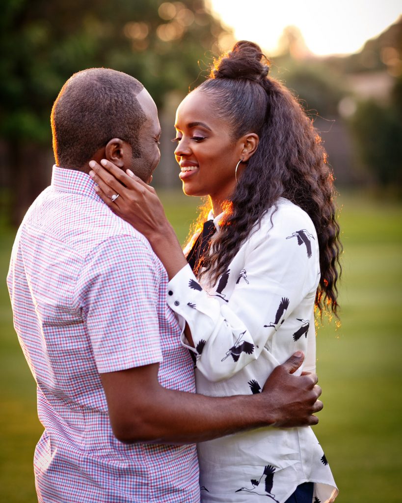 Engagement photographs at Houghton Golf Club Johannesburg