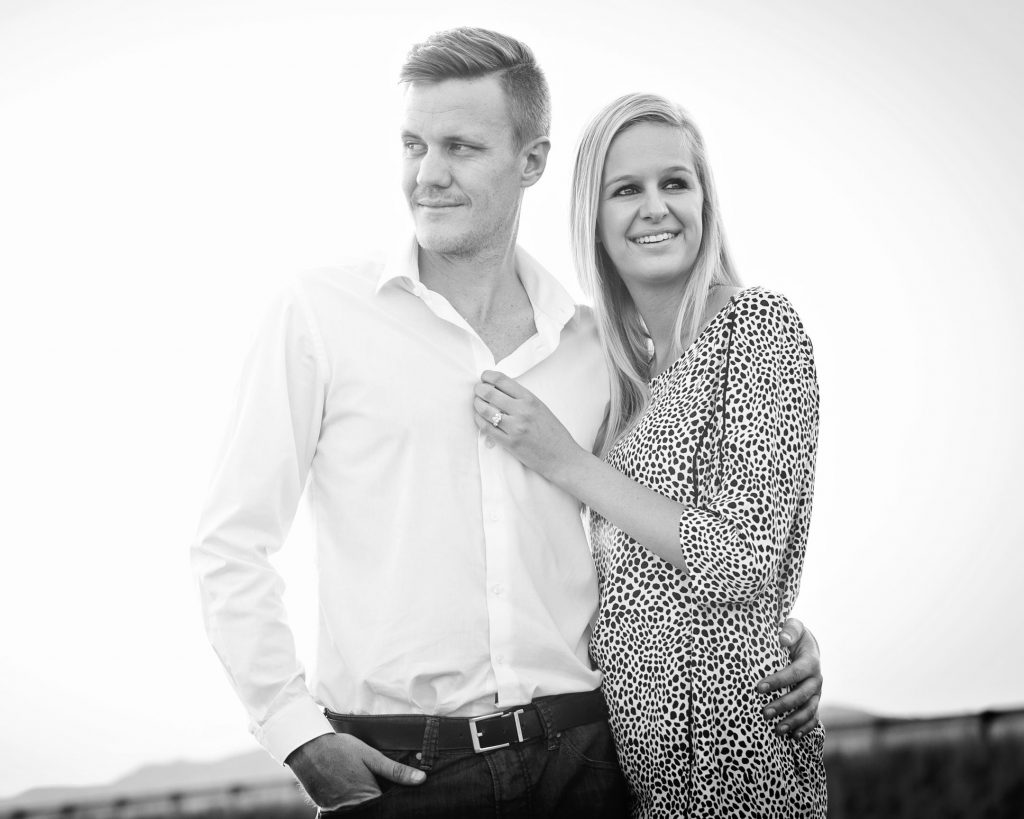 Country Engagement Photographs in black and white