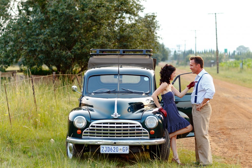 Vintage Style Engagement photographer in Johannesburg