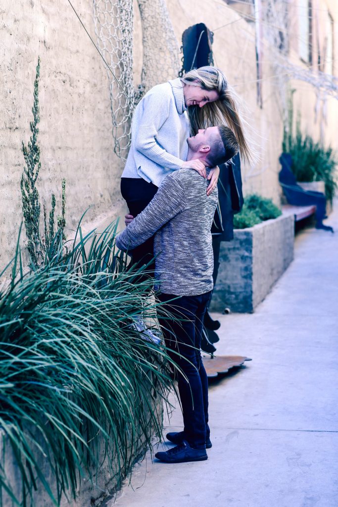 Fun couple photographs at Arts on Main in Johannesburg